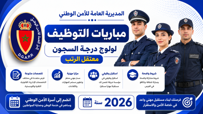 مباراة توضيف : المندوبية العامة لإدارة السجون