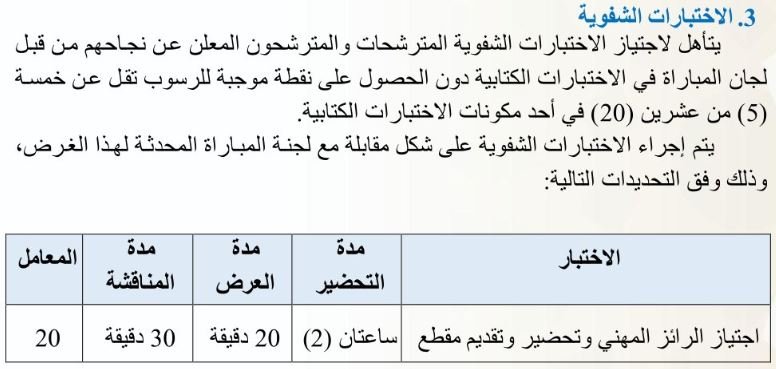 الاختبارات الشفوية لمباراة ولوج المراكز الجهوية لمهن التربية والتكوين