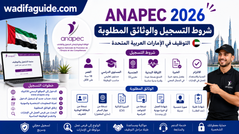 ANAPEC 2026 : شروط التسجيل والوثائق المطلوبة