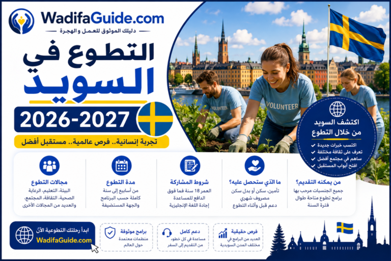التطوع في السويد 2026-2027 مع Rapatac: فرصة ممولة تشمل السكن المجاني، المصروف الشهري، التدريب، والعمل مع الأطفال والشباب لمدة 12 شهراً.