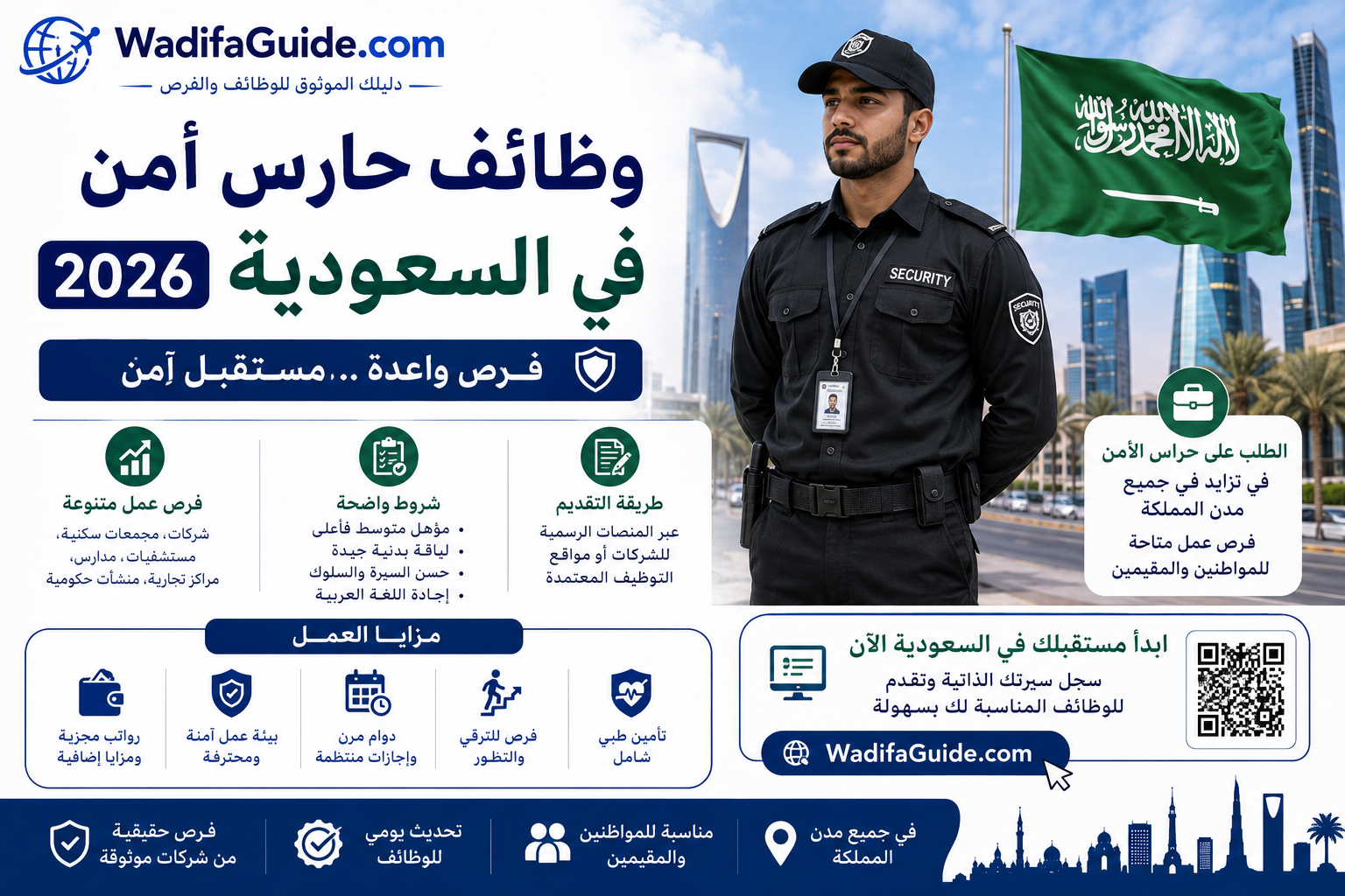 وظائف حارس أمن في السعودية 2026