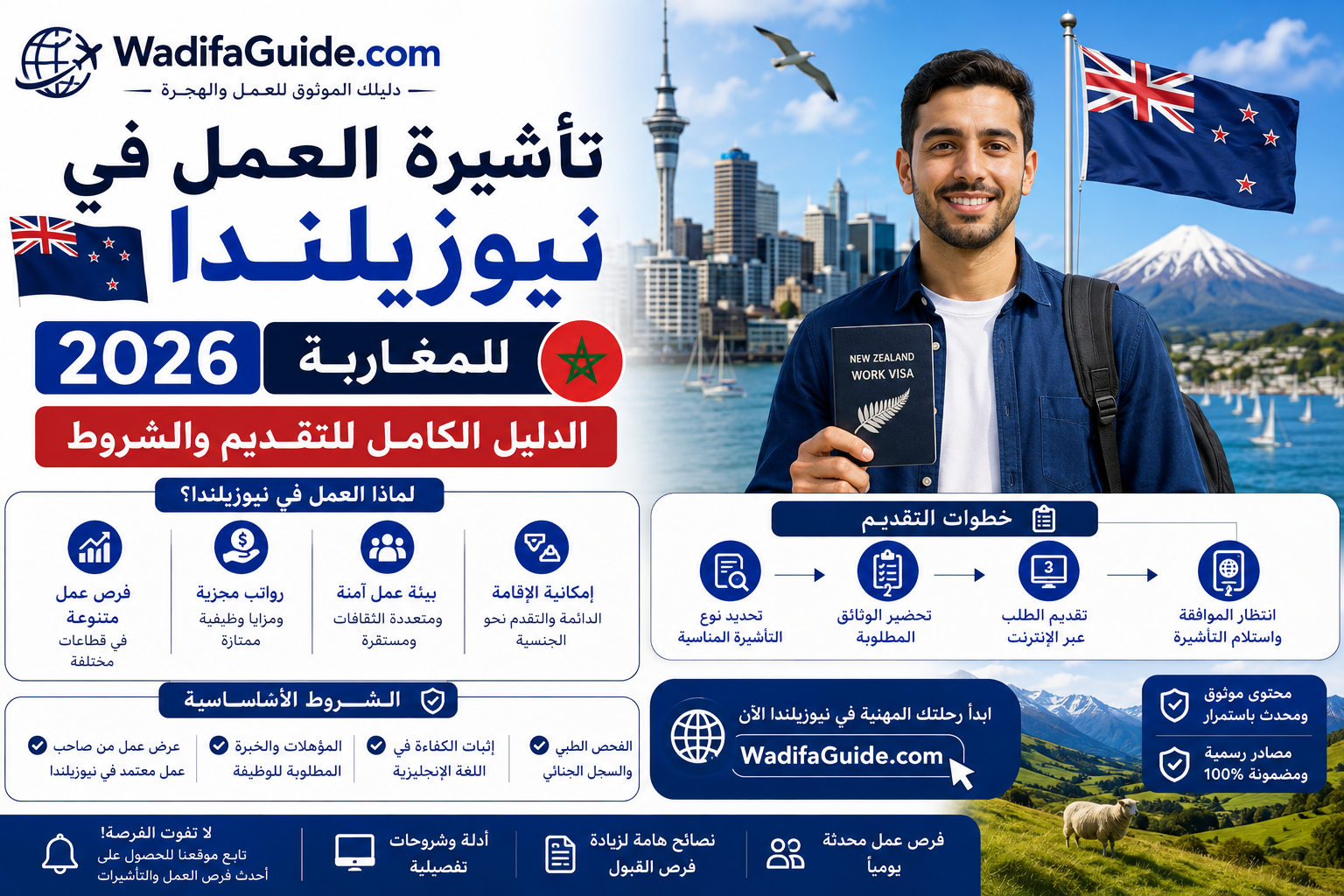 تأشيرة العمل في نيوزيلندا 2026